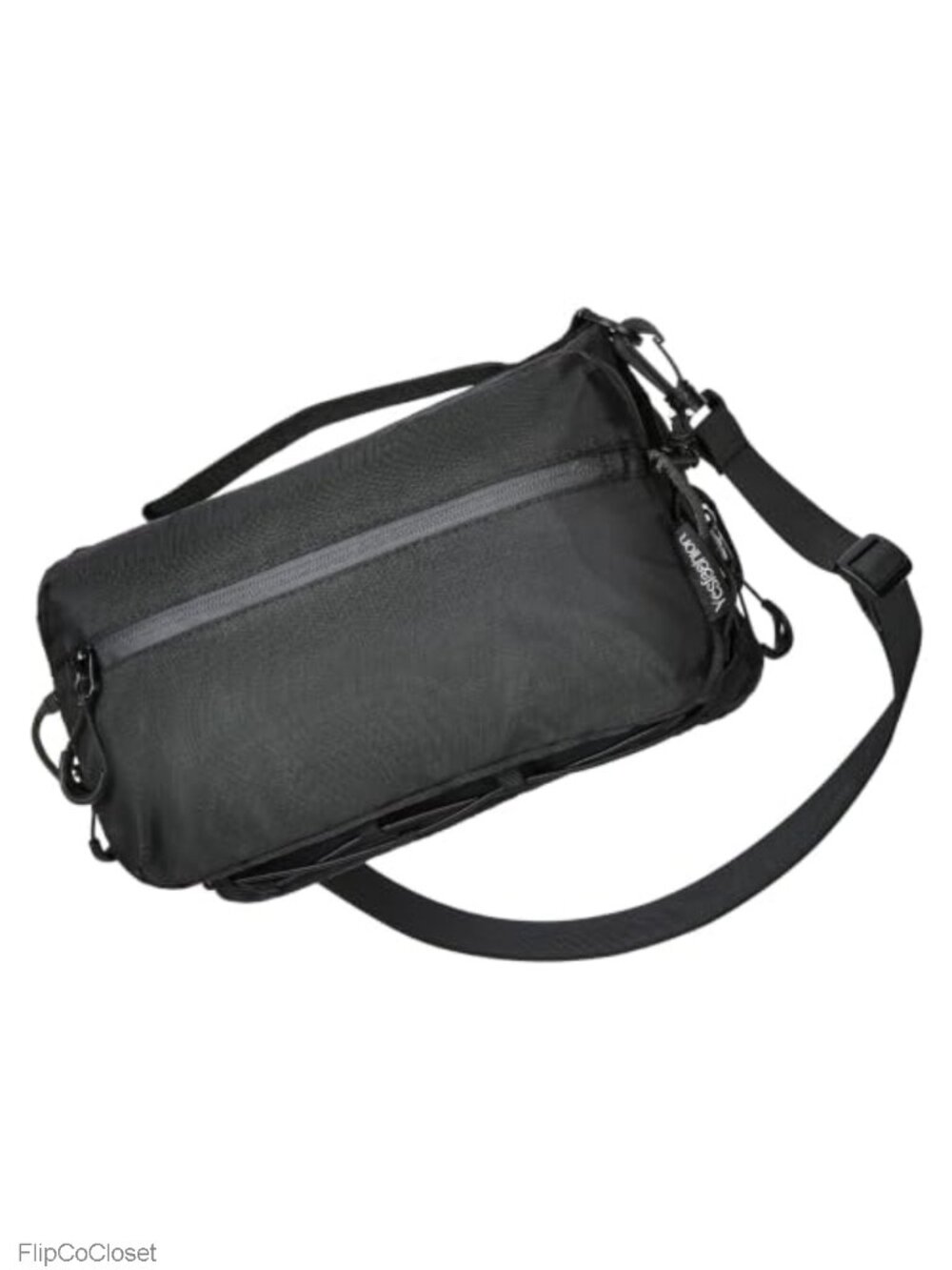 RFID Blocking Crossbody Sling Bag Water Resistant Expandable Water Bottle Holder